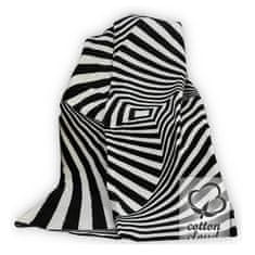 KZ Bavlněno-akrylová deka 150x200 geometrická zebra