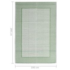 Greatstore Venkovní koberec zelený 190 x 290 cm PP