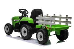 Beneo Elektrický Traktor Workers s vlečkou, Pohon zadních kol, 12V baterie, 2,4 GHz Dálkový ovladač, USB