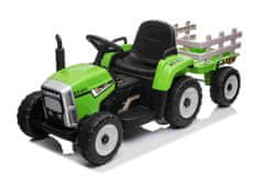 Beneo Elektrický Traktor Workers s vlečkou, Pohon zadních kol, 12V baterie, 2,4 GHz Dálkový ovladač, USB