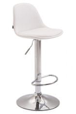 BHM Germany Barová židle Kyla III., syntetická kůže, bílá
