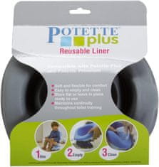 Potette Plus 2v1 - skládací gumová vložka NEW - šedá