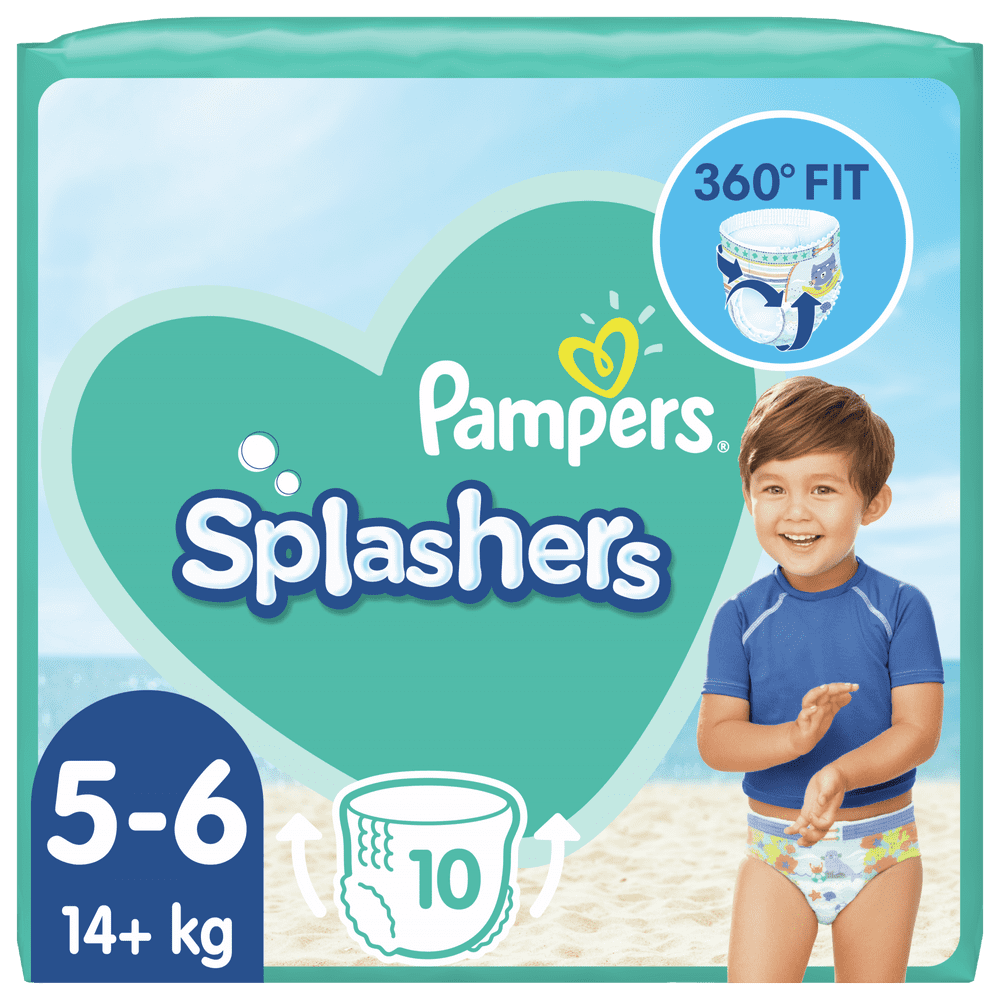 Pampers Splashers Plenkové kalhotky do vody 5-6 (14+ kg) 10 ks