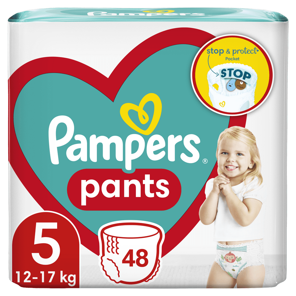 Levně Pampers Pants 5 Junior (12-17 kg) Jumbo Pack - Plenkové kalhotky 48 ks
