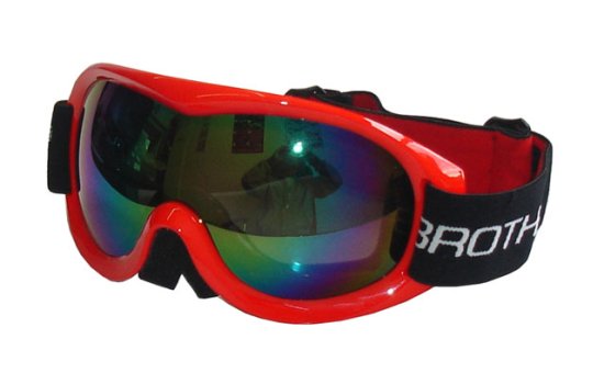 ACRAsport B259-CRV Lyžařské brýle s dvojsklem,červené