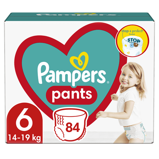 Pampers Plenkové Kalhotky Pants Velikost 6, 84 ks, 15kg+