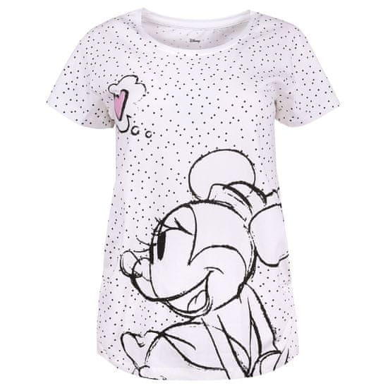Těhotenské bílé tričko s krátkým rukávem a puntíky Minnie Mouse DISNEY