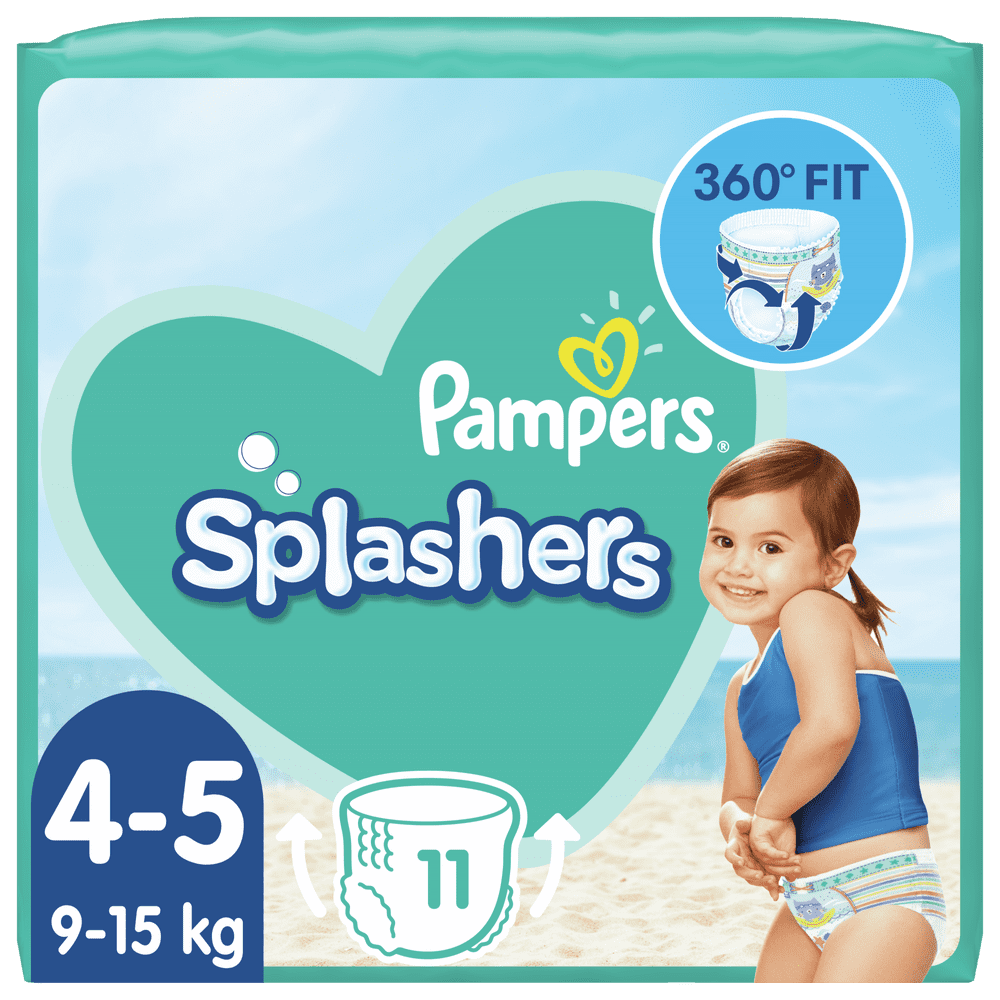 Pampers Splashers Plenkové kalhotky do vody 4-5 (9-15 kg) 11 ks