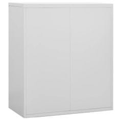 Vidaxl Kancelářská skříň světle šedá 90 x 46 x 103 cm ocel