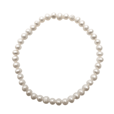1patro Náramek z pravých sladkovodních perel NARMIN013 Perla bílá