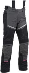 MBW kalhoty ADVENTURE PRO dámské černo-růžovo-šedé 44