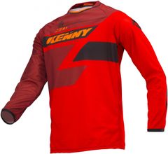 Kenny dres TRACK 19 dětský full černo-oranžovo-červený 2XS