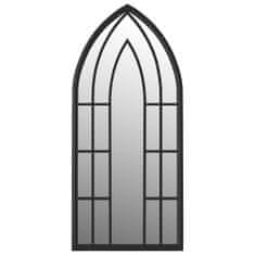 Petromila Zahradní zrcadlo černé 70 x 30 cm železo pro použití venku
