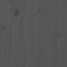 Vidaxl Truhlík šedý 112 x 25 x 66 cm masivní borové dřevo