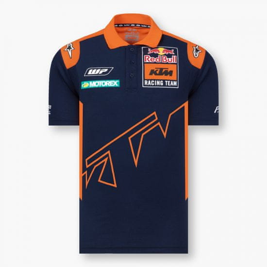 KTM polo triko REDBULL Racing 22 modro-oranžové