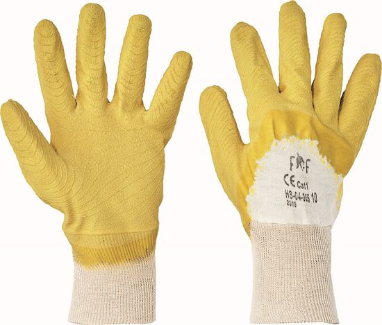 Fridrich&Fridrich Latexové máčené pracovní rukavice Twite Light HS 04-005, mechanické - univezální