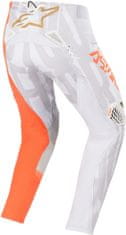 Alpinestars kalhoty TECHSTAR FACTORY Metal oranžovo-bílé 34