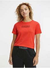 Calvin Klein Oranžové dámské tričko na spaní Calvin Klein Jeans XS