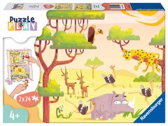 Ravensburger Puzzle & Play Dobrodružství na safari 2x24 dílků