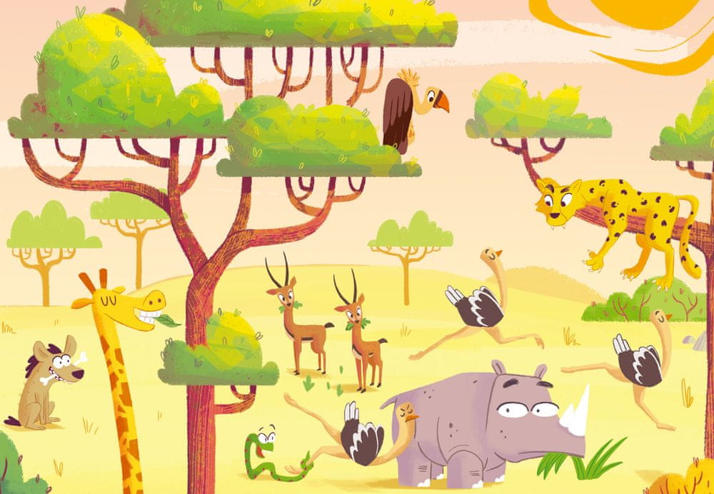 Levně Ravensburger Puzzle & Play Dobrodružství na safari 2x24 dílků