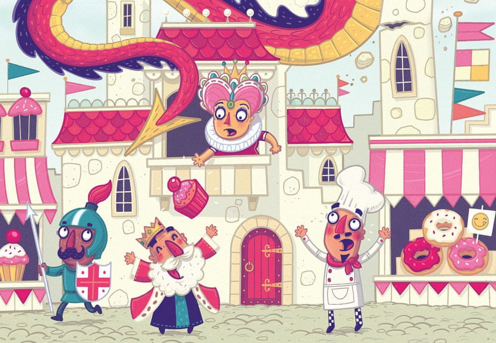 Levně Ravensburger Puzzle & Play Drak na zámku 2x24 dílků