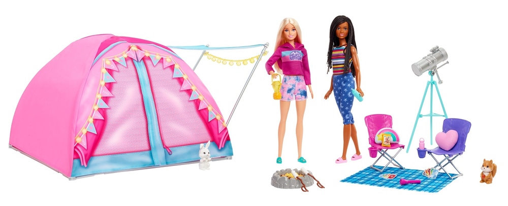 Levně Mattel Barbie Dreamhouse adventures Stan s 2 panenkami a doplňky HGC18