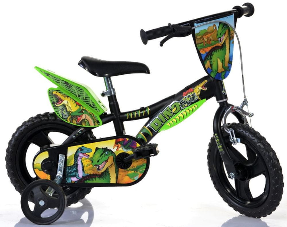 Dino bikes dětské kolo DINO DS 12", zelená - rozbaleno