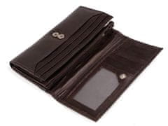 INTEREST dámská peněženka kožená - barva hnědá. Pravá kůže.