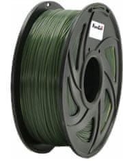 XtendLan tisková struna (filament), PETG, 1,75mm, 1kg, myslivecky zelený (3DF-PETG1.75-AGN 1kg)