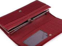 INTEREST dámská peněženka 9,5x18,5 cm. Barva červená.