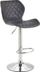 BHM Germany Barová židle Cork, syntetická kůže, chrom / černá
