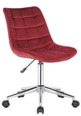 BHM Germany Kancelářská židle Medford, samet, červená