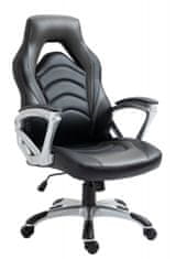 BHM Germany Kancelářská židle Foxton, syntetická kůže, šedá