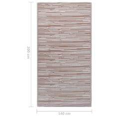 Greatstore Venkovní koberec taupe 140 x 200 cm PP
