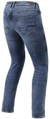 REV´IT! kalhoty jeans VICTORIA SF Short dámské medium modré 28