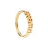 Elegantní pozlacený prsten ESSENTIAL Gold AN01-608 (Obvod 54 mm)