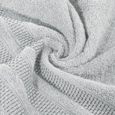 Eurofirany Bavlněný ručník NASTIA 70x140 Eurofirany stříbrný