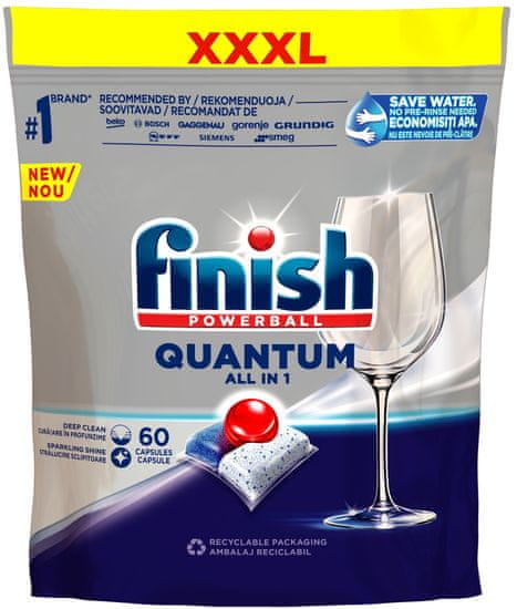 Finish Quantum All in 1 kapsle do myčky nádobí 60 ks