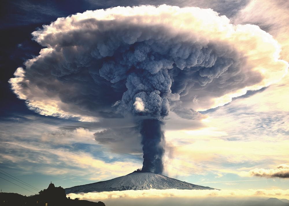 Levně Ravensburger Puzzle Sopka Etna 1000 dílků