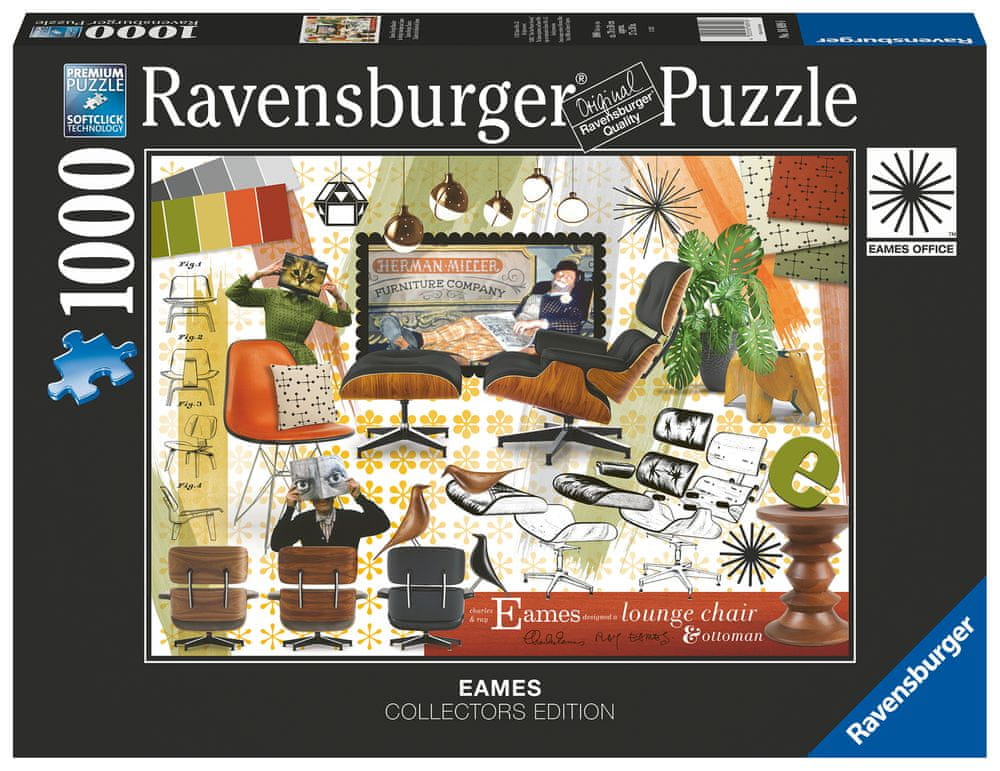 Levně Ravensburger Puzzle Klasický design Eames 1000 dílků