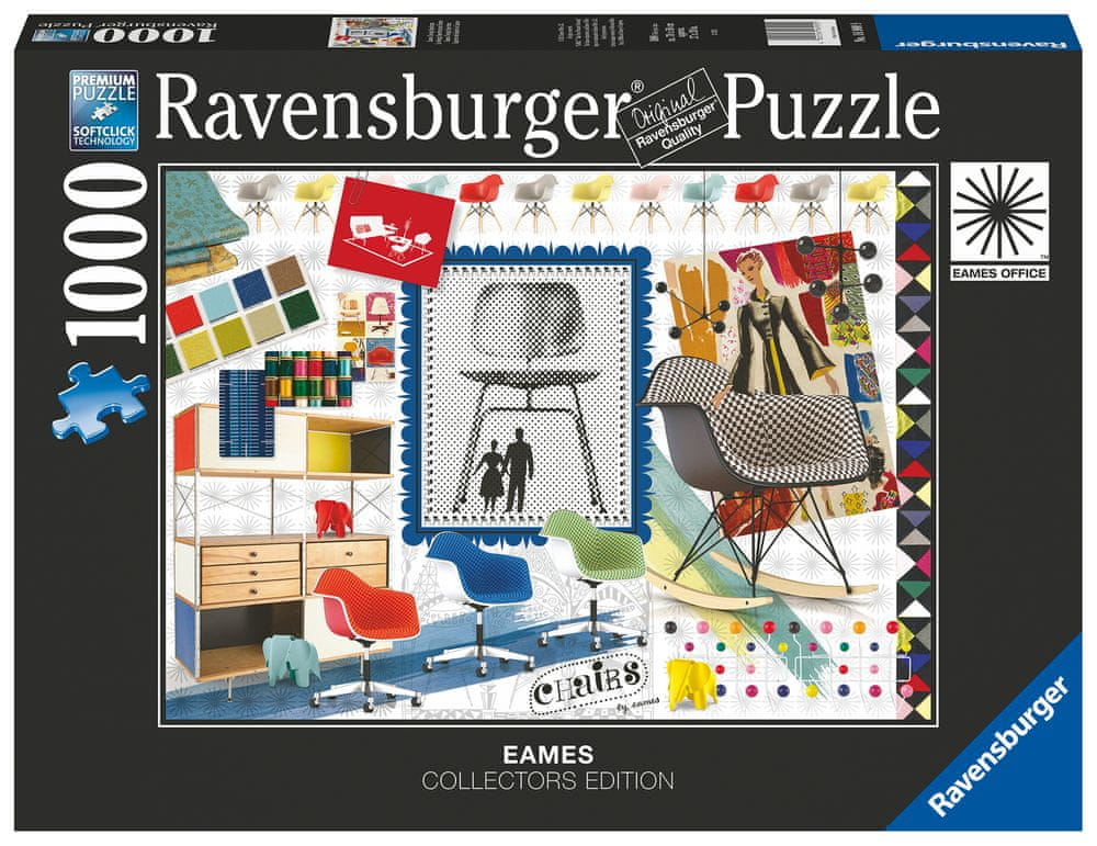 Levně Ravensburger Puzzle Spektrální design Eames 1000 dílků