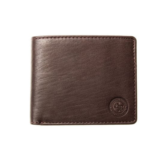 Gentleman's Boutique kožená slim peněženka Cash Carrier Lite hnědá