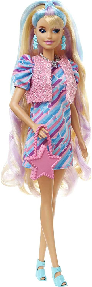 Mattel Barbie Panenka a fantastické vlasové kreace Blondýnka HCM87