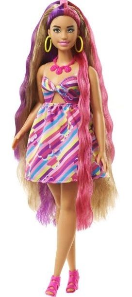 Mattel Barbie Panenka a fantastické vlasové kreace Plavovláska HCM87