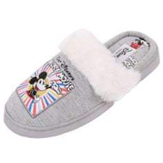 Dámské šedé pantofle/chlupaté pantofle Mickey Mouse DISNEY, 36-37 EU