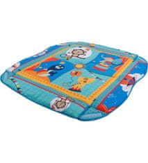 Sun Baby Hrací deka a ohrádka - modrá se zvířátky P00016, B05.021.