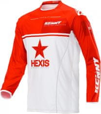 Kenny dres TITANIUM 20 Hexis bílo-červený XL