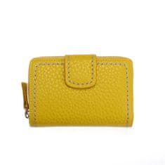 Gianni Conti Žlutá dámská kožená peněženka s přepínkou Gianni Conti