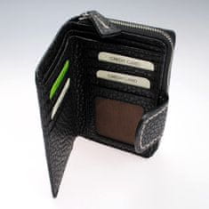 Gianni Conti Černá dámská kožená peněženka s přepínkou Gianni Conti