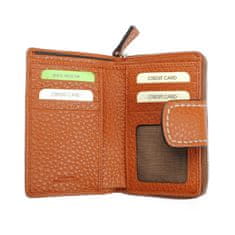 Gianni Conti Hnědá dámská kožená peněženka s přepínkou Gianni Conti